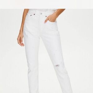Levi's Women's Straight Leg White Jeans